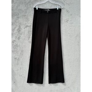 Betabrand Womens Dress Pant Yoga Pants M Black Flare Leg Professional Office